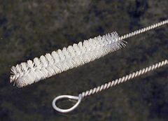 Tube Brush Nylon Plain Tip 1"x18" Stainless wire