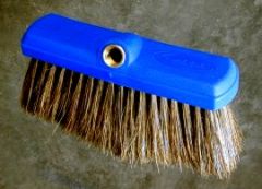 Car Wash Brush 10" Flow Thru Plstc Block Boar Hair