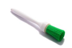 Grease Brush 1.25" Round Green Synthetic