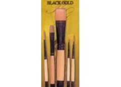 Black Gold Artist Brush 5-pack for Decorative work