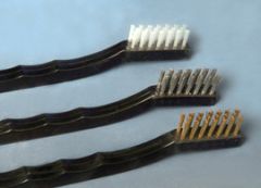 Platers Brush 3x7 Plastic Hdl Brass Wire Case/576